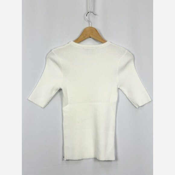 Ivory Sweater with Side Snap Detailing - Picture 7 of 9